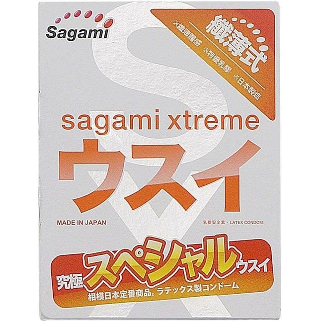 Ультратонкий презерватив Sagami Xtreme Superthin - 1 шт - Sagami Xtreme