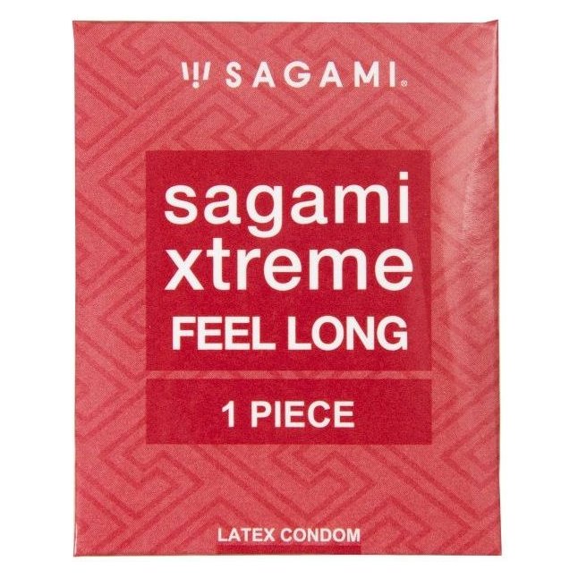 Утолщенный презерватив Sagami Xtreme Feel Long с точками - 1 шт - Sagami Xtreme