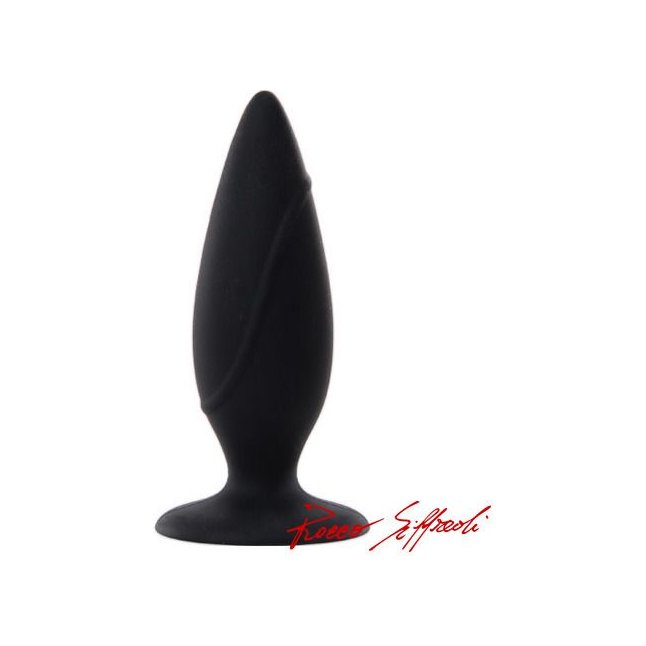 Чёрная силиконовая анальная пробка ROCCO ANAL PLUG LARGE - 12,7 см - Rocco Siffredi sex toys