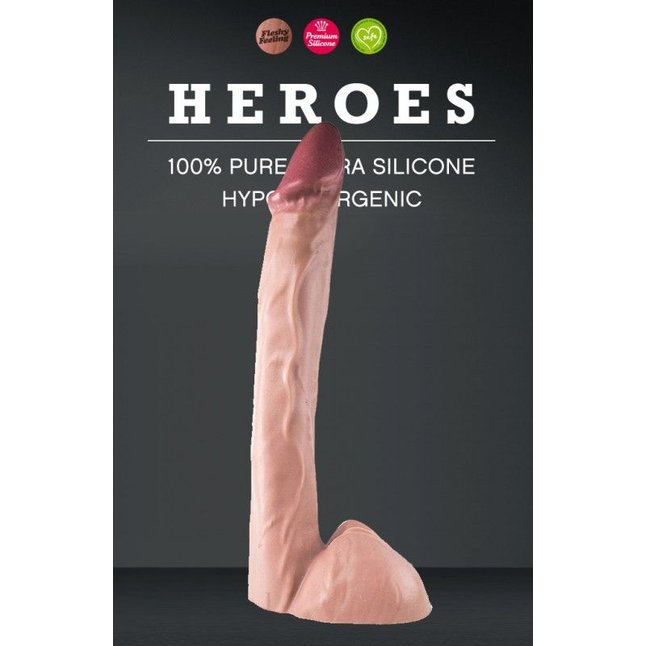 Фаллоимитатор большого размера Heroes #23 Flesh - 30 см - Heroes