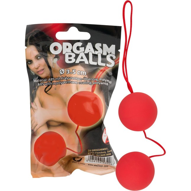 Красные вагинальные шарики Orgazm Balls - You2Toys. Фотография 2.
