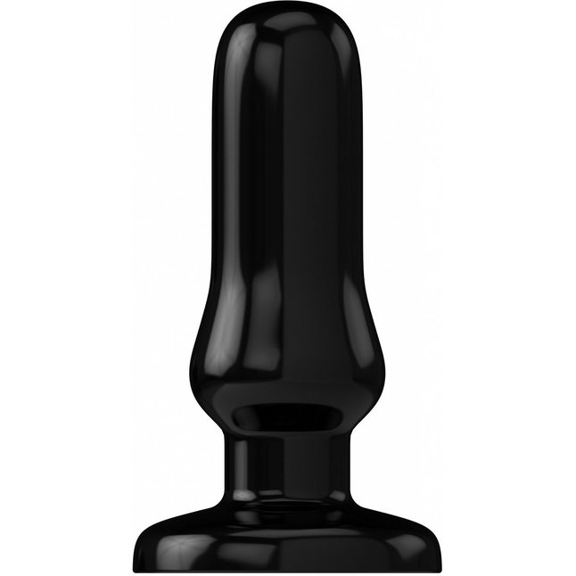 Чёрный анальный стимулятор Bottom Line 4 Model 6 rubber Black - 15,5 см - Bottom Line