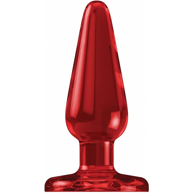 Красный анальный стимулятор Bottom Line 6 Model 1 Acrylic Red - 15,5 см - Bottom Line