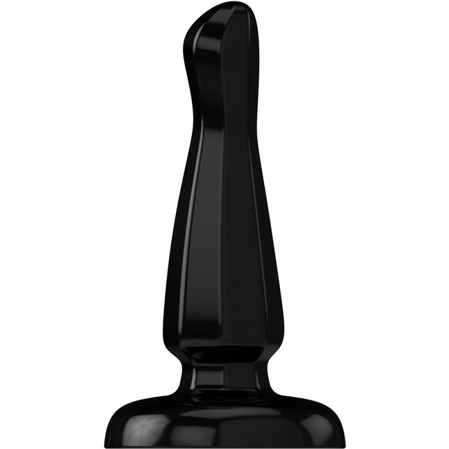 Чёрный анальный стимулятор Bottom Line 6 Model 3 Rubber Black - 15,5 см - Bottom Line
