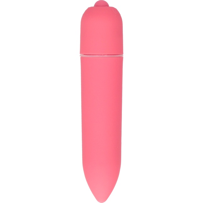 Розовая удлинённая вибропуля Power Bullet Pink - 8,3 см - Shots Toys