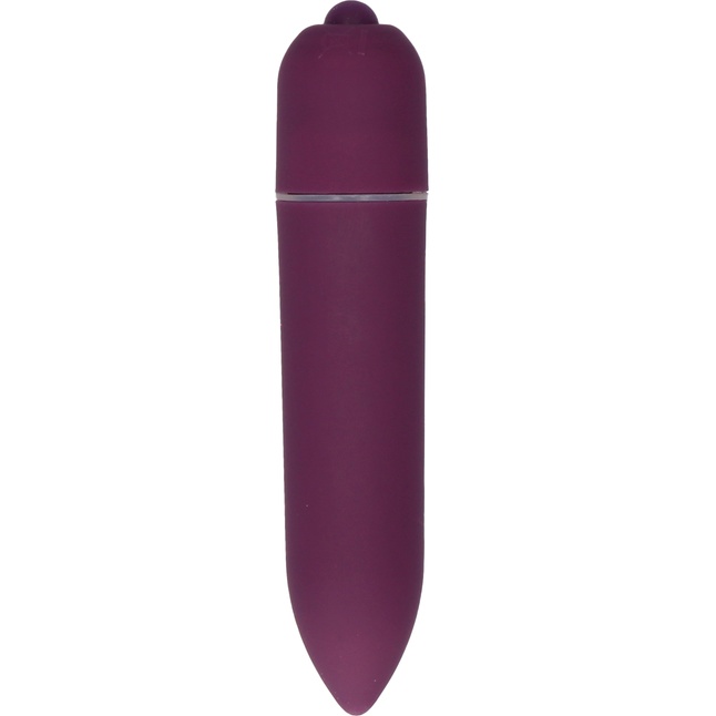 Фиолетовая удлинённая вибропуля Power Bullet Purple - 8,3 см - Shots Toys