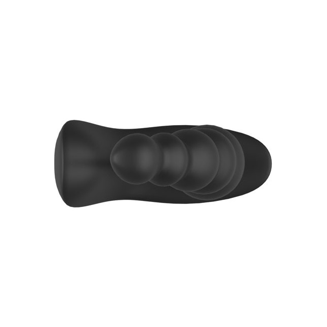 Черная анальная виброёлочка Anal Bead Vibrator с пультом ДУ. Фотография 8.