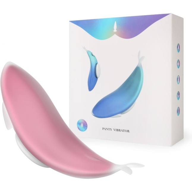 Розовый вибростимулятор Panty Vibrator для ношения в трусиках. Фотография 2.