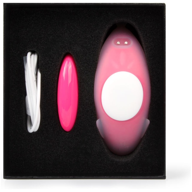 Розовый вибростимулятор Panty Vibrator для ношения в трусиках. Фотография 6.