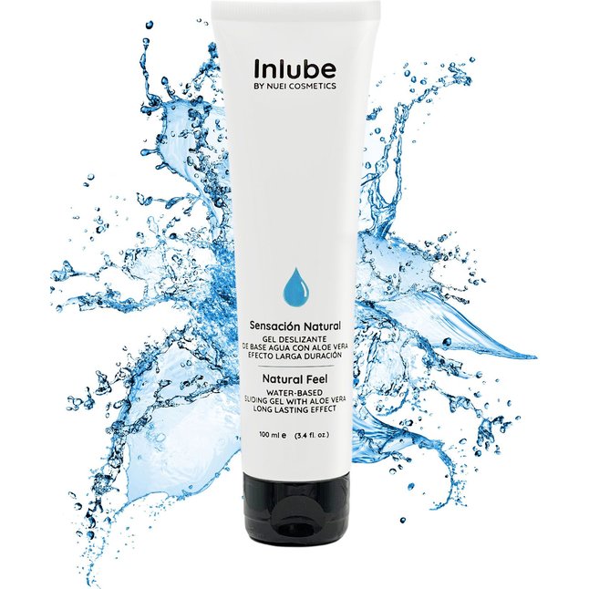 Интимный лубрикант с алоэ вера Inlube Natural Feel - 100 мл. Фотография 2.