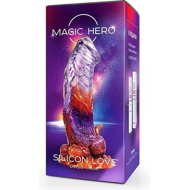 Фантазийный фаллоимитатор на присоске - 24 см - MAGIC HERO. Фотография 3.