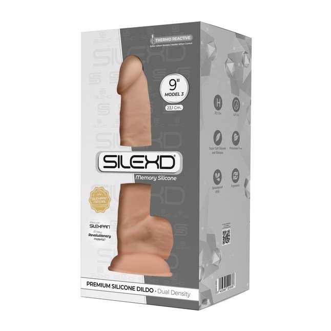 Телесный фаллоимитатор SILEXD Model 3 - 23,1 см - SILEXD. Фотография 2.