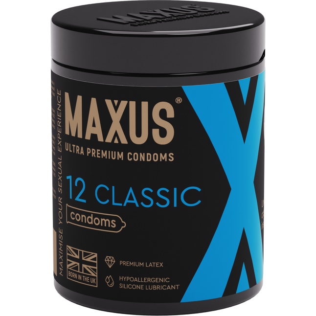 Классические презервативы MAXUS Classic - 12 шт