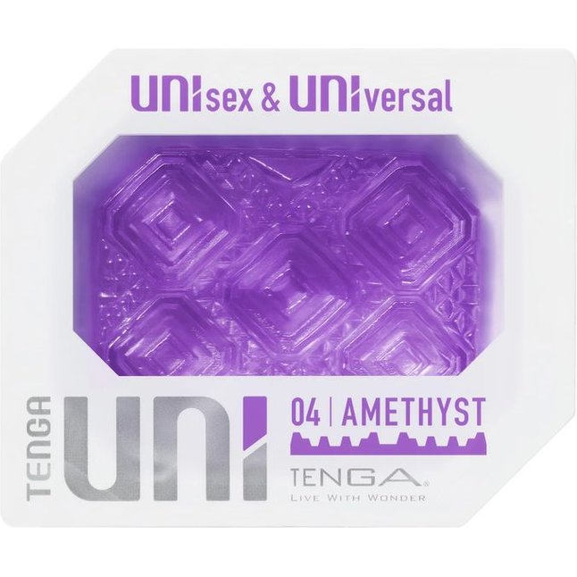 Фиолетовый мастурбатор-стимулятор Tenga Uni Amethyst - UNI Series