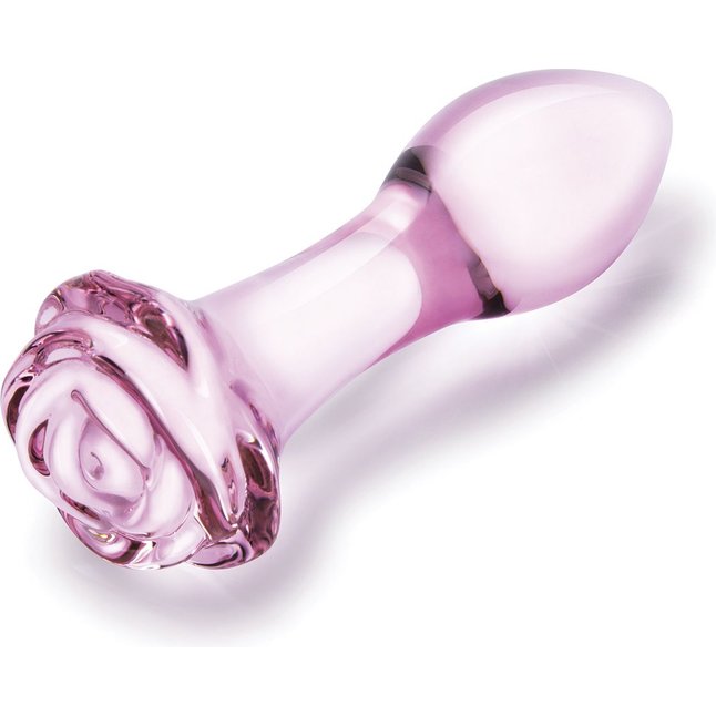 Набор из 3 стеклянных анальных пробок Rosebud Butt Plug Set. Фотография 4.