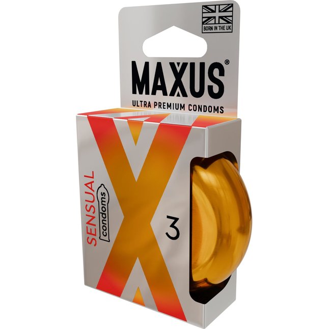 Презервативы анатомической формы Maxus Sensual - 3 шт. Фотография 2.