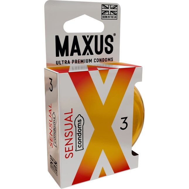 Презервативы анатомической формы Maxus Sensual - 3 шт