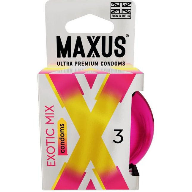 Ароматизированные презервативы Maxus Exotic Mix - 3 шт. Фотография 3.