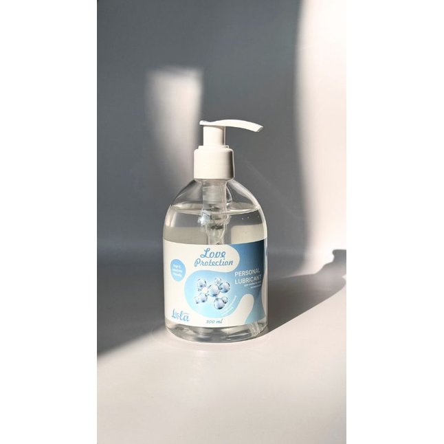 Увлажняющий лубрикант на водной основе Love Protection - 300 мл - Love Protection. Фотография 4.