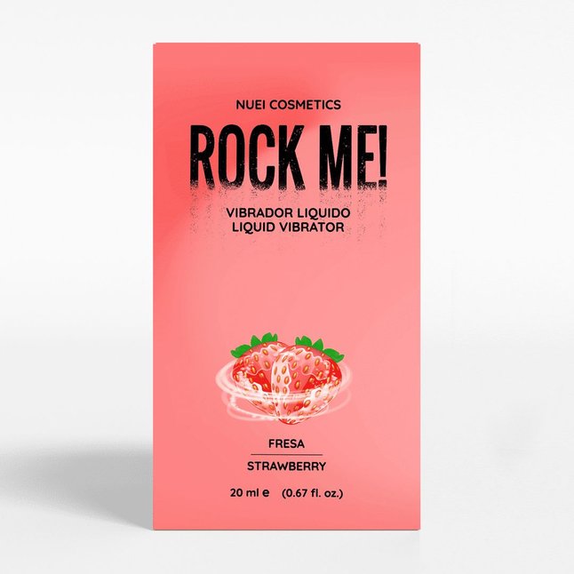 Жидкий вибратор Nuei Rock Me! с ароматом клубники - 20 мл. Фотография 3.