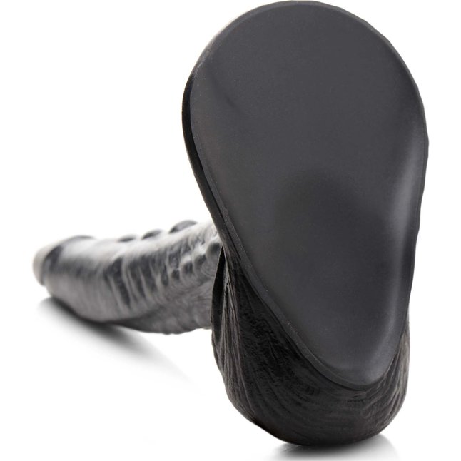 Серый фантазийный фаллоимитатор The Gargoyle Rock Hard Silicone Dildo - 23,6 см - Creature Cocks. Фотография 4.