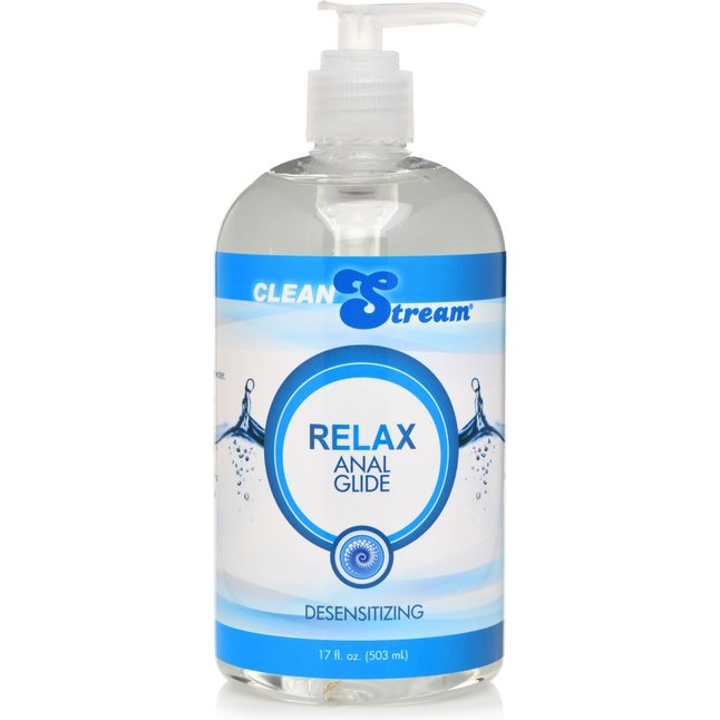 Анальный лубрикант на водной основе Relax Desensitizing Anal Lube - 503 мл - CleanStream