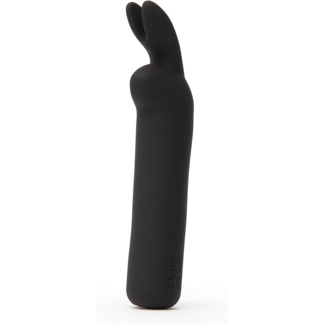 Черная вибропуля с ушками Rechargeable Rabbit Ears Bullet Vibrator