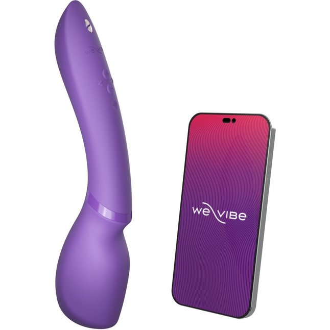 Фиолетовый жезловый вибратор We-Vibe Wand 2 - 27,3 см. Фотография 2.