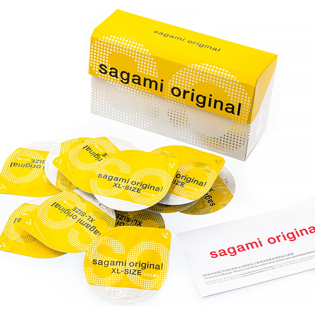 Презервативы увеличенного размера Sagami Original 0.02 XL-size - 12 шт. Фотография 6.