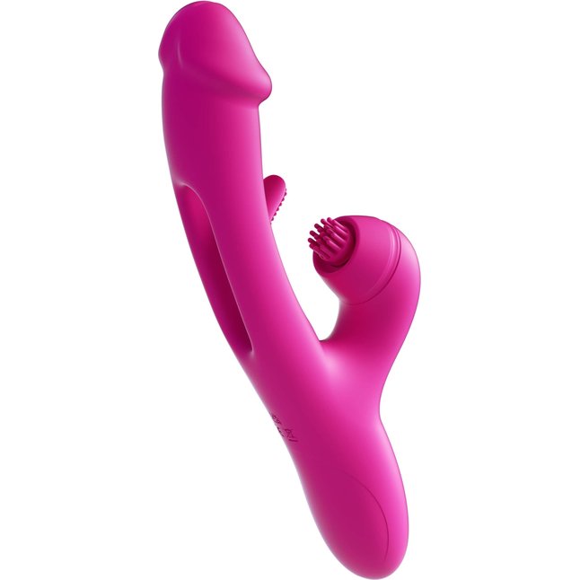 Розовый вибратор-кролик G Spot Ultra - 26,5 см. Фотография 4.