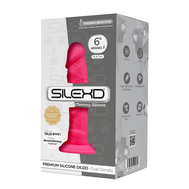 Розовый фаллоимитатор Model 1 - 14,8 см - SILEXD. Фотография 2.