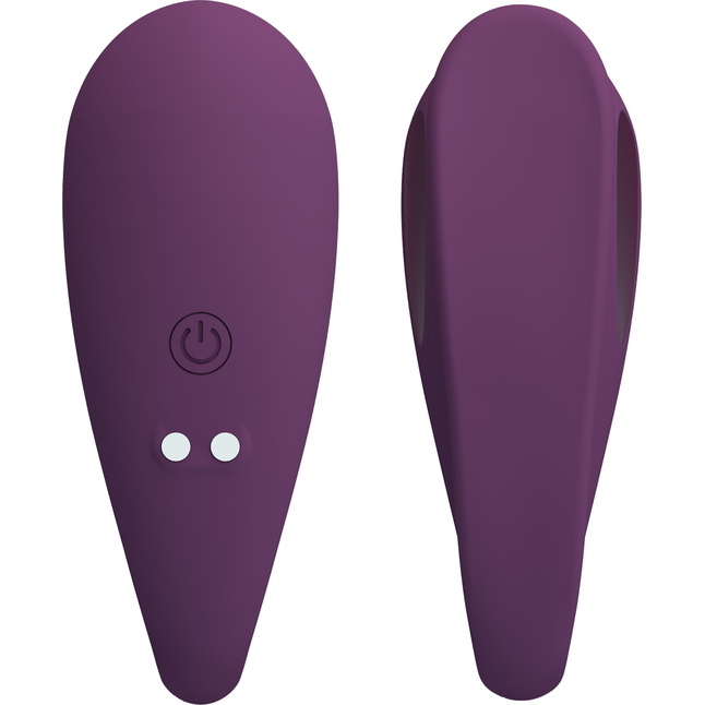 Фиолетовый вибратор для двоих Aari - Pretty Love. Фотография 6.