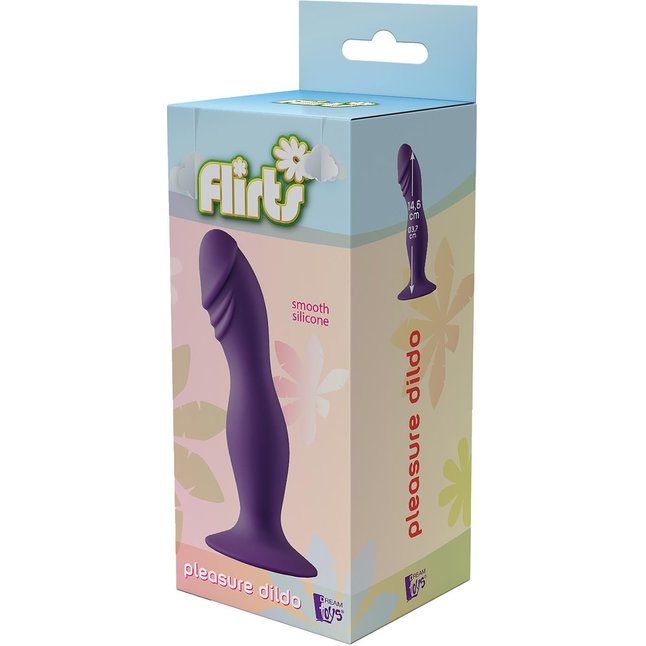 Фиолетовый фаллоимитатор Pleasure Dildo - 14,6 см - Flirts. Фотография 5.