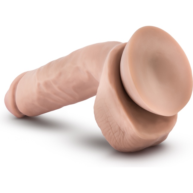 Телесный фаллоимитатор 8.5 Inch Cock With Balls - 21,5 см - X5 Plus. Фотография 5.