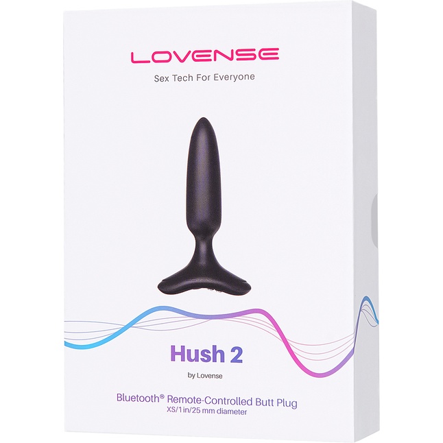 Черная анальная втулка Hush 2 (XS) - 12,1 см. Фотография 2.