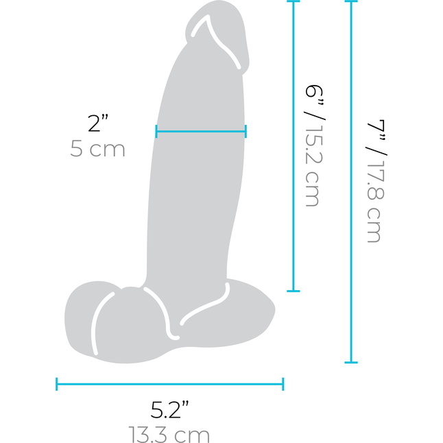 Телесный анальный фаллоимитатор Slipskin 7’’ Girthy - 17,8 см. Фотография 9.