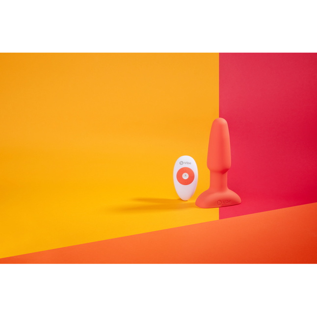 Оранжевая анальная пробка с эффектом римминга Rimming Plug - 15 см. Фотография 9.