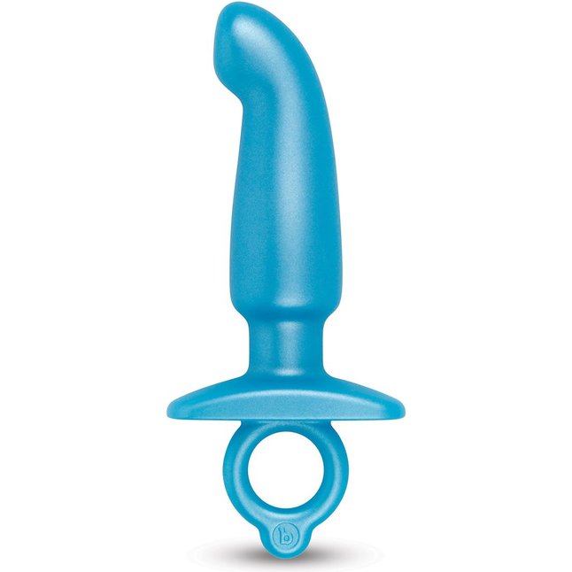 Голубая анальная пробка для массажа простаты Hither Silicone Prostate Plug - 14,3 см