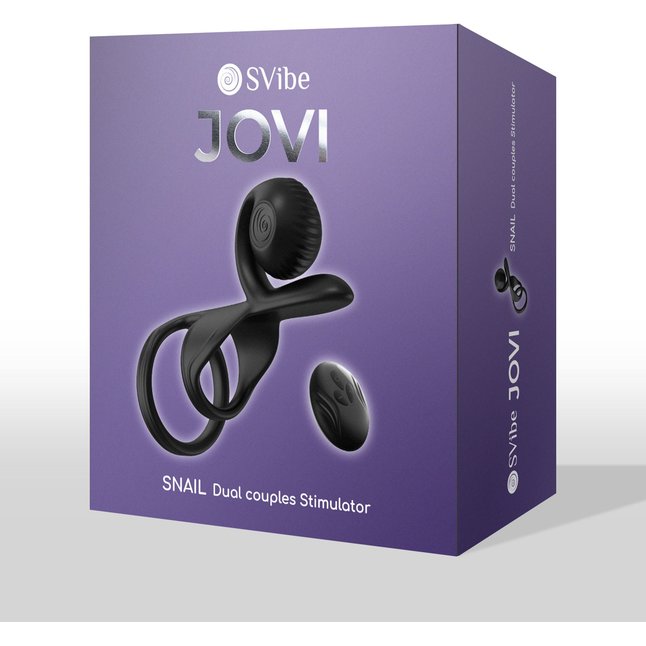 Черная насадка на пенис SVibe Jovi с пультом ДУ. Фотография 6.