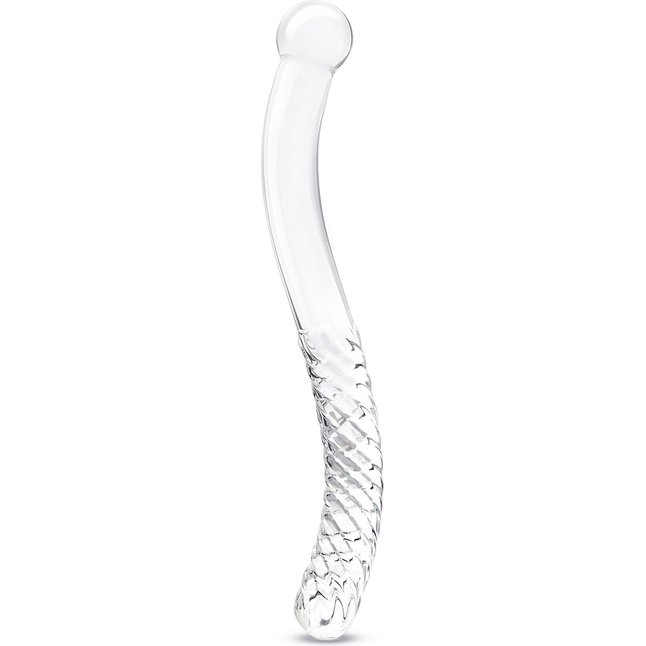 Стеклянный фаллоимитатор 11’’ Glass Pelvic Wand Double Ended - 28 см