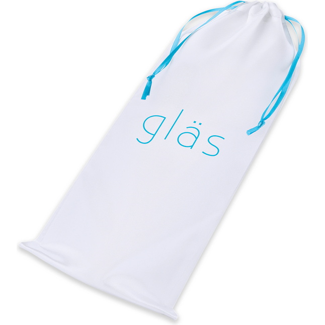 Прозрачный стеклянный фаллоимитатор 6’’ Glass Dildo With Veins Flat Base - 15,2 см. Фотография 6.