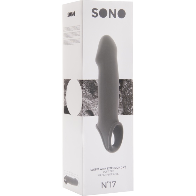 Серая насадка на пенис SONO №17 - Sono. Фотография 2.