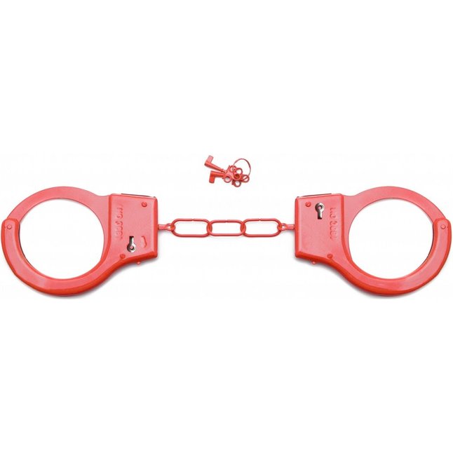 Красные металлические наручники SHOTS TOYS Red - Shots Toys