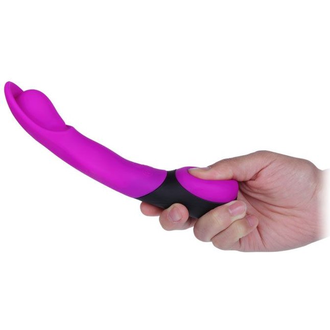 Водонепронецаемый фиолетовый вибромассажёр с технологией Air Pressure - 21 см - Pretty Love. Фотография 4.