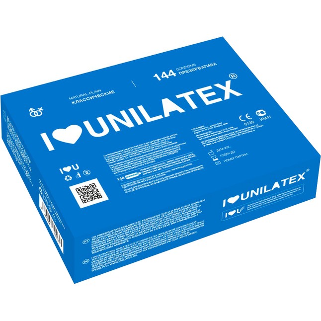 Классические презервативы Unilatex Natural Plain - 144 шт