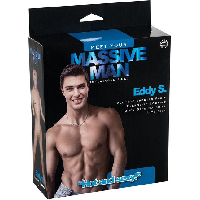 Надувной белокожий секс-мужчина с фаллосом MASSIVE MAN EDDY S. LOVE DOLL - Massive Man. Фотография 2.
