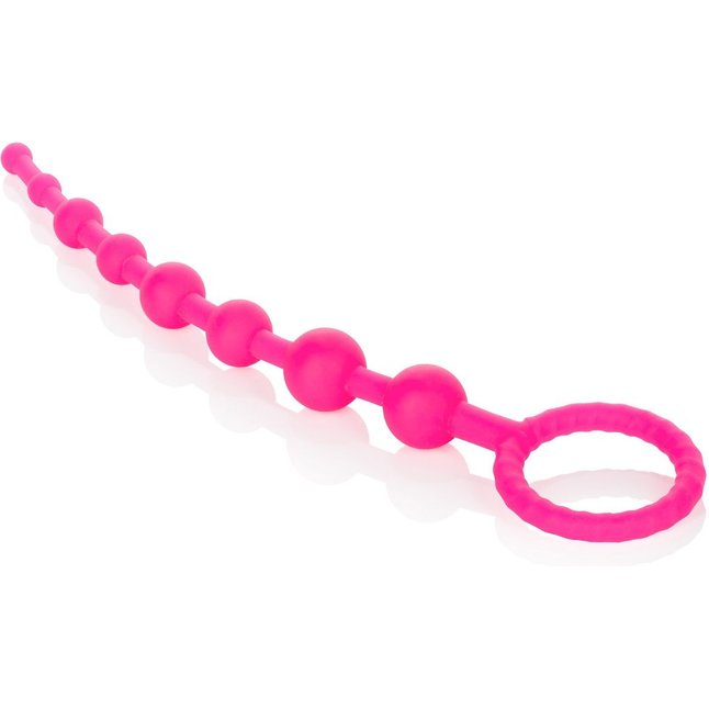Розовая анальная цепочка Play Beads - 24,8 см - Coco Licious