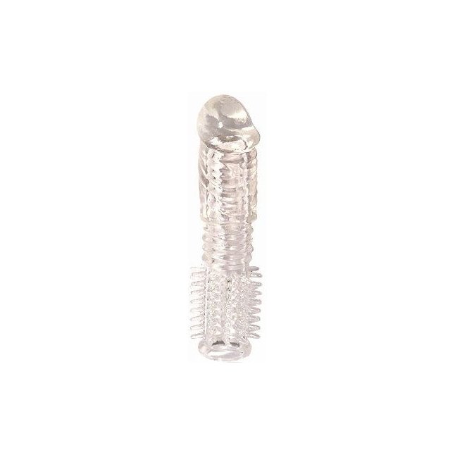 Прозрачная насадка на пенис Penis Silicone Sleeve - 14 см