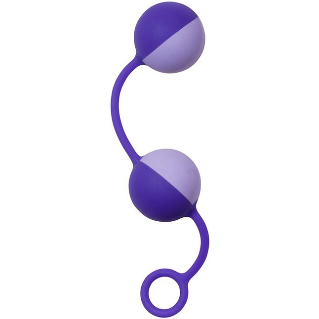 Фиолетовые вагинальные шарики PURRFECT SILICONE DUO TONE BALLS PURPLE - Purrfect Silicone