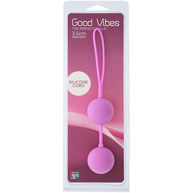 Розовые вагинальные шарики на силиконовой связке GOOD VIBES THE PERFECT BALLS PINK - Good Vibes. Фотография 2.